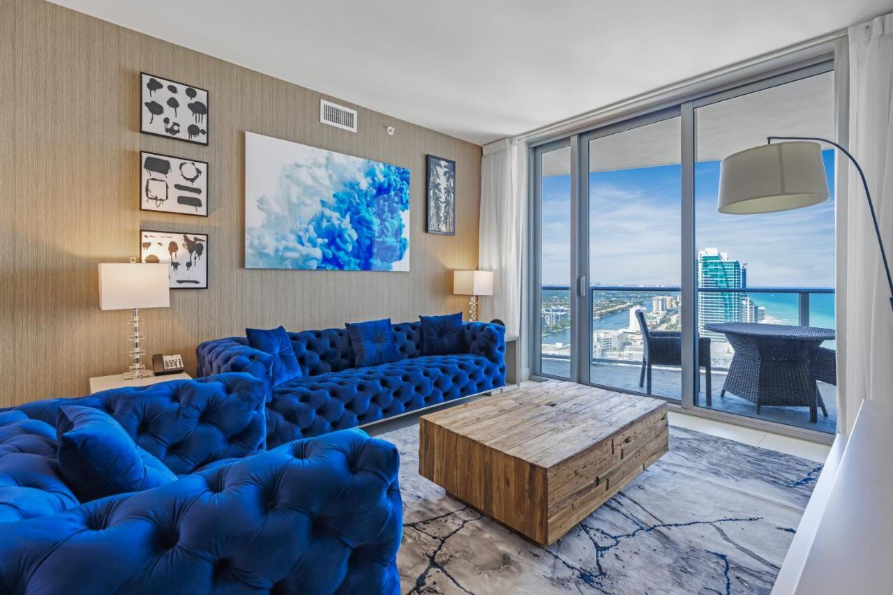 The Ultimate Resort - Beachfront 2 Bedroom Apartment With Direct Ocean View, Rooftop Pool, Hot Tub And Gym Hollywood Eksteriør billede